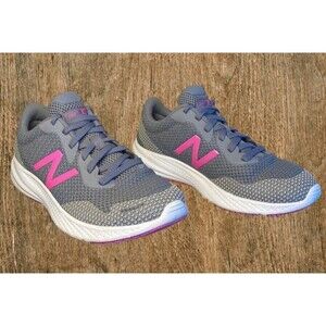 New Balance Womens 490v7 Size 8 B Lead Gray Pink Running Athletic Shoes W490LP7